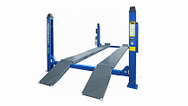 Подъемник четырехстоечный 5 т, без траверсы, для сход-развала, электростопоры, синий