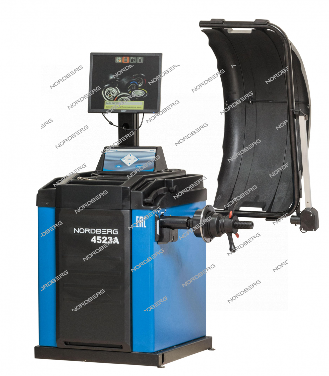 Станок балансировочный автомат с дисплеем, синий NORDBERG 4523A