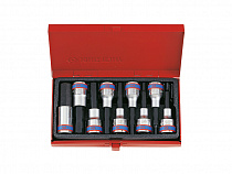 Набор торцевых насадок 1/2 HEX,  9 предметов 