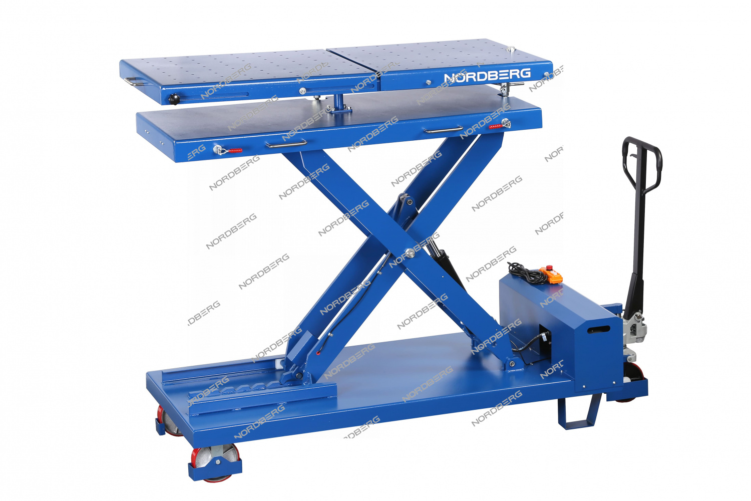 Стол подъемный электрогидравлический для АКБ электромобиля, 1200 кг NORDBERG N3T1501
