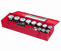 Набор торцевых головок 6-гранных 1" 36-65мм (в металлическом кейсе) 16 предметов