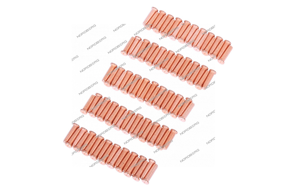 Болт омедненный для сварки, M4х16, 100 шт. NORDBERG F016(M4)