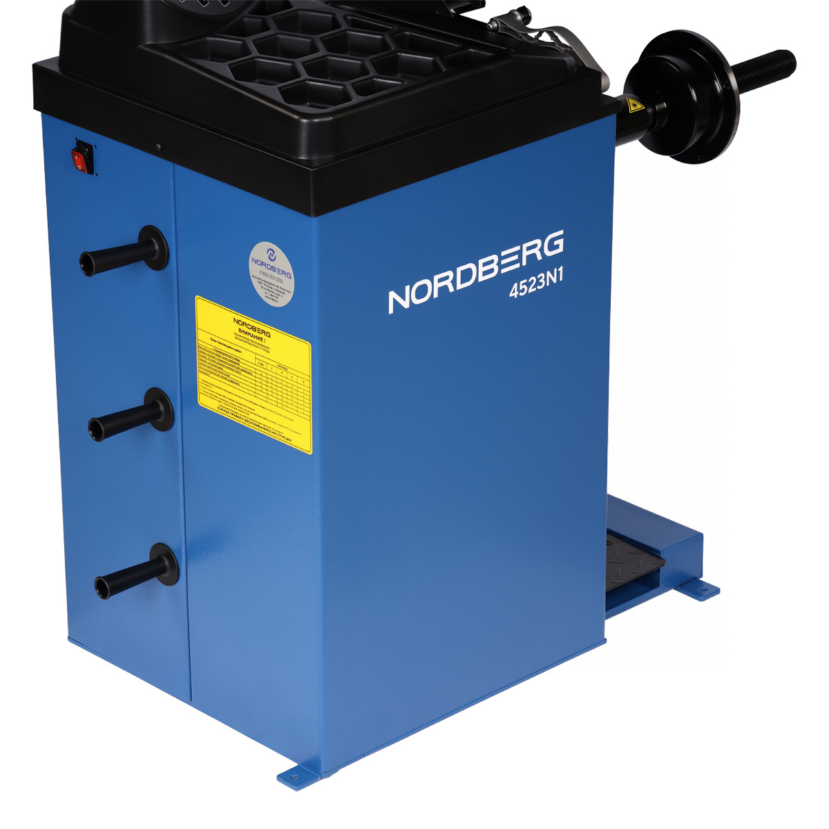 Станок балансировочный с автоматическим вводом 2х параметров, лазером и автостопом (синий) NORDBERG 4523N1(B)