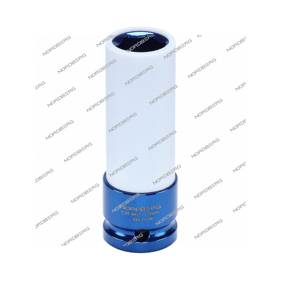 Головка торцевая ударная глубокая тонкостенная 1/2", 17 мм для колесных дисков NORDBERG 241-717W