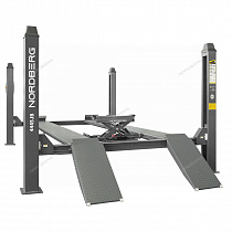 Подъемник четырехстоечный 4.5 т, с ручной траверсой 3 т N433, 380 В