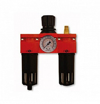 VEPA ГРУППА F455/1 фильтр+редуктор+лубрикатор 1/4" металлический корпус, с манометром